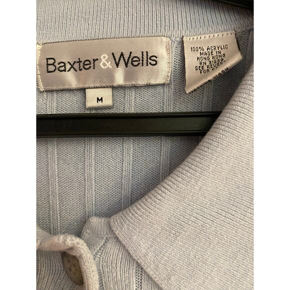 Baxter and Wells Gray Button Up Shirt Sz M - Picture 4 of 4